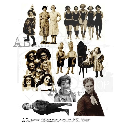 Papier ryżowy do decoupage A4 Zdjęcia retro ID-6077 - ABstudio