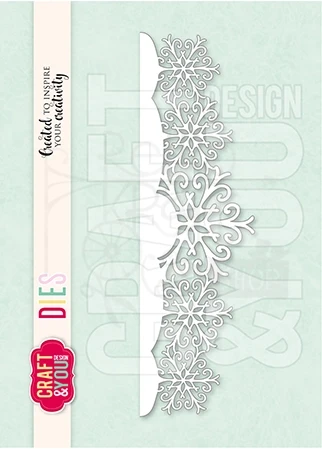Wykrojnik Śnieżynkowy border CW375 Craft&amp;You Design