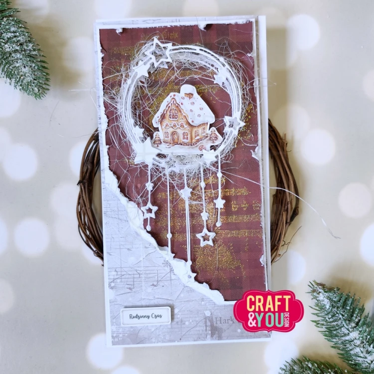 Wykrojnik Wianek z gwiazdkami CW373 Craft&amp;You Design