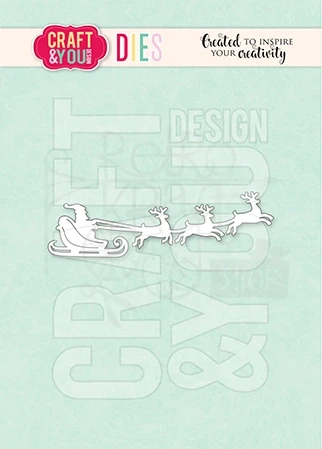 Wykrojnik Santa Claus with a sleigh CW371 Craft&amp;You Design