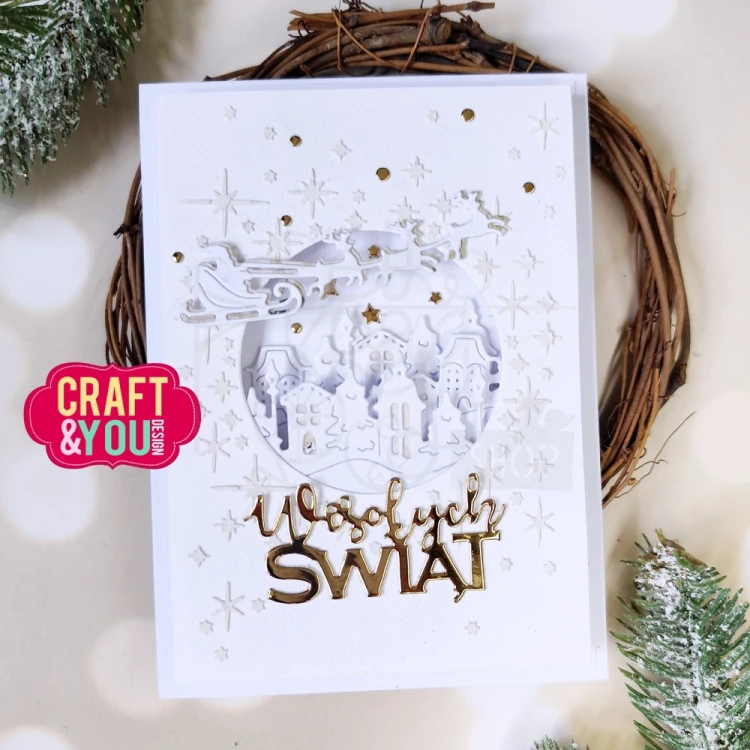 Wykrojnik Santa Claus with a sleigh CW371 Craft&amp;You Design