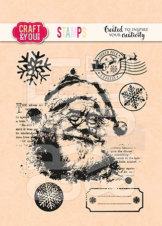 Stempel akrylowy Święty Mikołaj CS054 Craft&amp;You Design