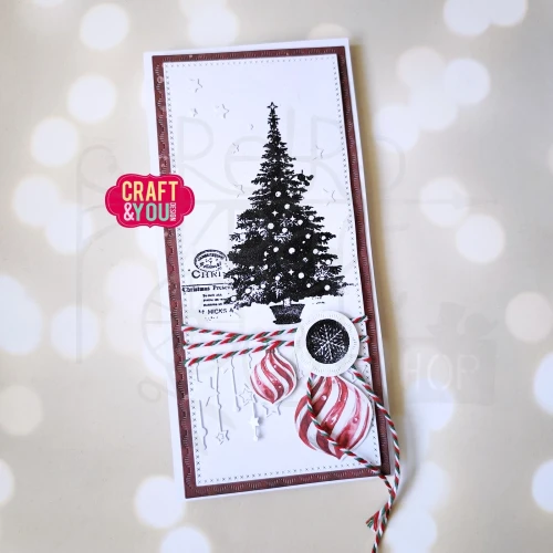 Stempel akrylowy Świąteczna choinka CS053 Craft&amp;You Design
