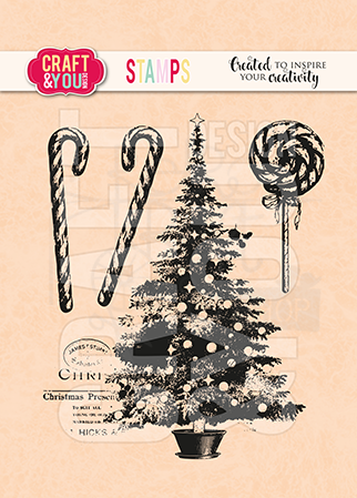 Stempel akrylowy Świąteczna choinka CS053 Craft&amp;You Design
