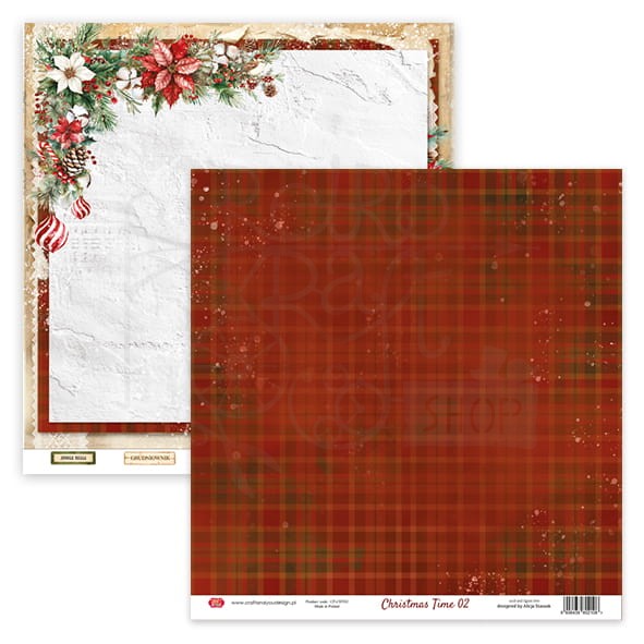 Zestaw papierów do scrapbookingu 30x30 Christmas Time CPS-CHT30-6 Craft&amp;You Design