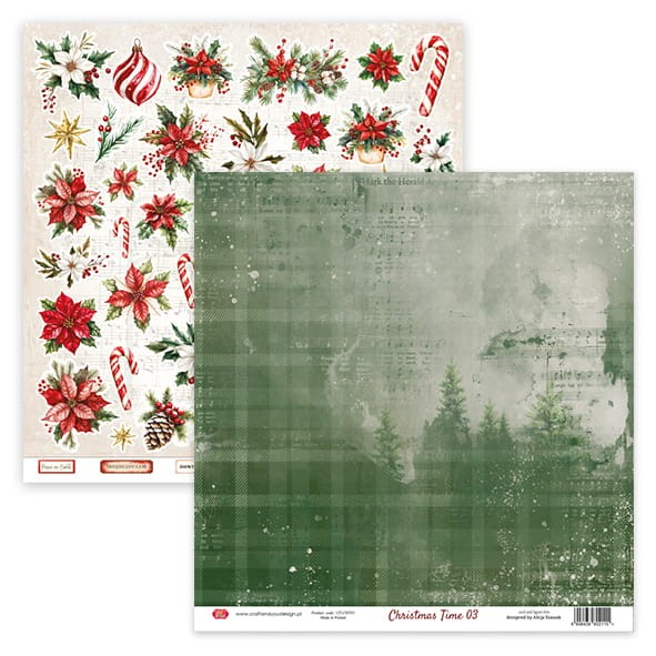 Zestaw papierów do scrapbookingu 30x30 Christmas Time CPS-CHT30-6 Craft&amp;You Design