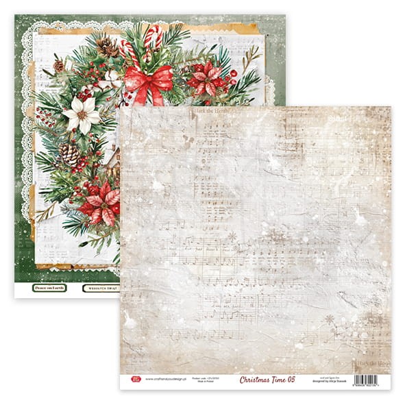 Zestaw papierów do scrapbookingu 30x30 Christmas Time CPS-CHT30-6 Craft&amp;You Design