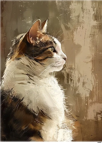 Papier ryżowy do decoupage A5 Kot 14090