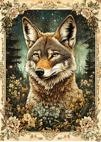Papier ryżowy do decoupage A4 Wilk 10910