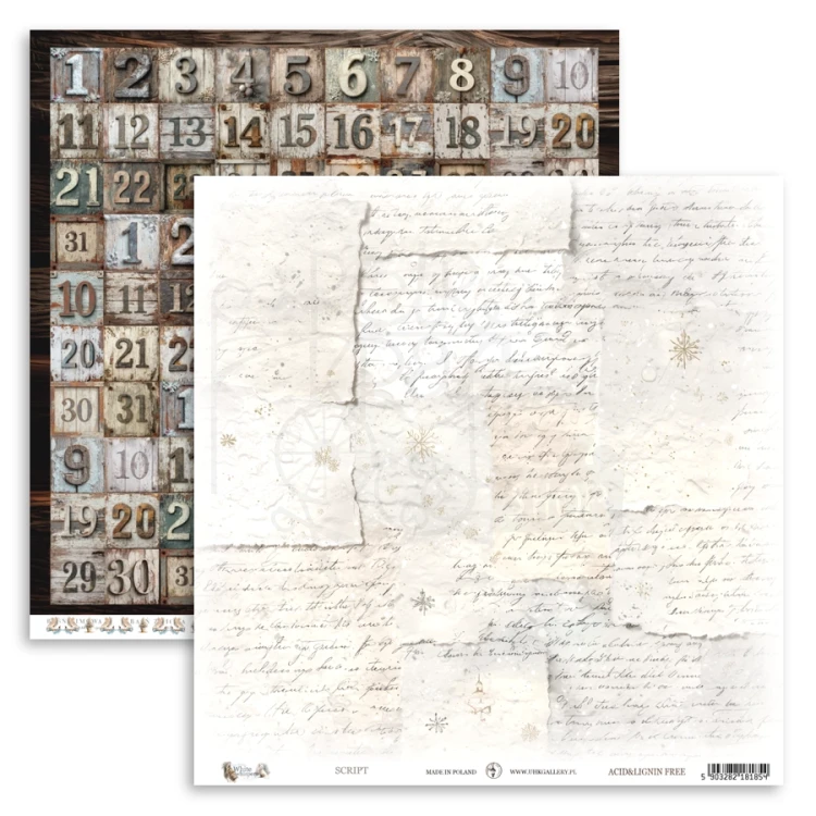 Zestaw papierów do scrapbookingu 30x30 White Whispers UHK Gallery