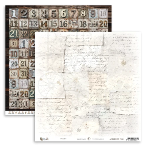 Papier do scrapbookingu 30x30 White Whispers SCRIPT UHK Gallery