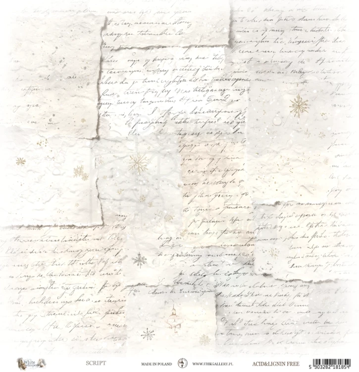 Papier do scrapbookingu 30x30 White Whispers SCRIPT UHK Gallery