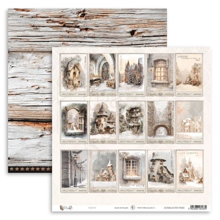 Papier do scrapbookingu 30x30 White Whispers MISTY UHK Gallery