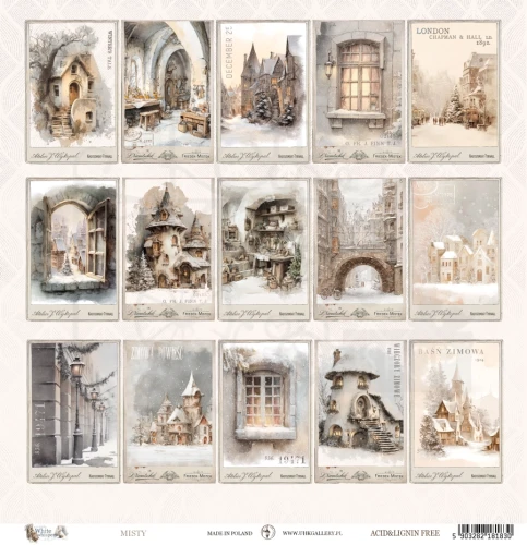 Papier do scrapbookingu 30x30 White Whispers MISTY UHK Gallery