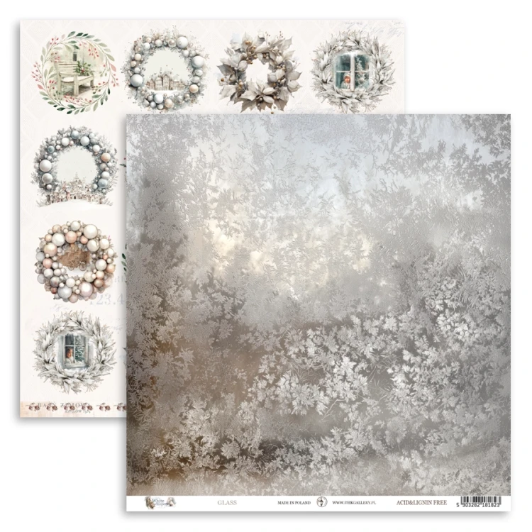 Papier do scrapbookingu 30x30 White Whispers GLASS UHK Gallery