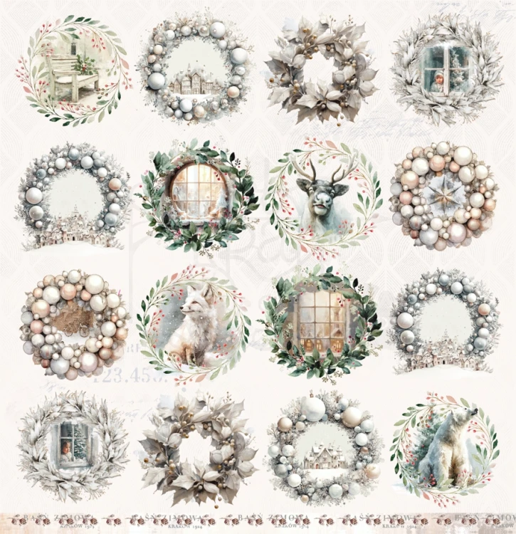 Papier do scrapbookingu 30x30 White Whispers GLASS UHK Gallery