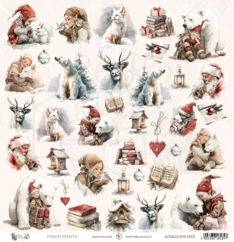 Papier do scrapbookingu 30x30 White Whispers FOREST SPIRITS UHK Gallery