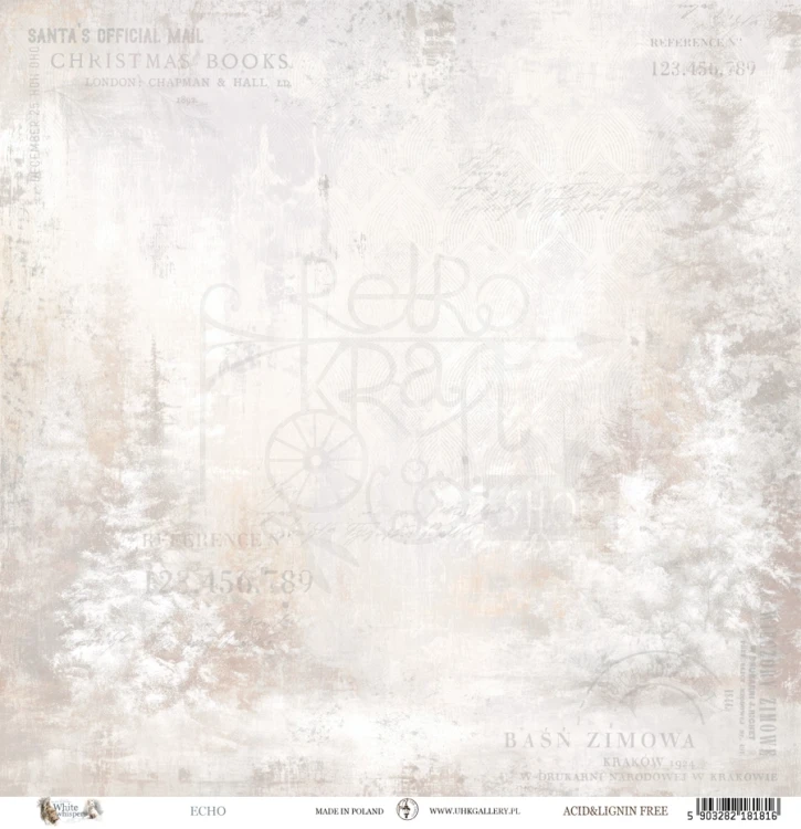 Papier do scrapbookingu 30x30 White Whispers FOREST SPIRITS UHK Gallery