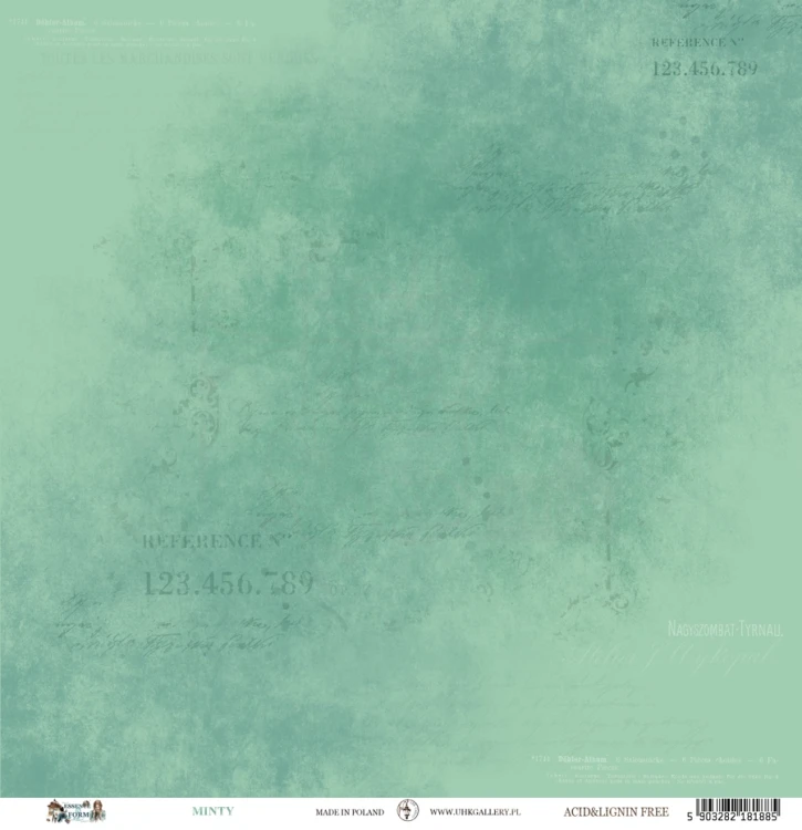 Papier do scrapbookingu 30x30 Essence and Form MINTY UHK Gallery
