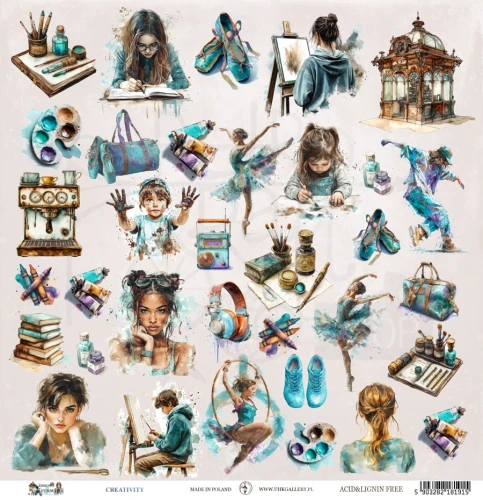 Papier do scrapbookingu 30x30 Essence and Form CREATIVITY UHK Gallery