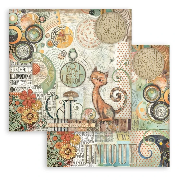 Zestaw papierów do scrapbookingu 20x20 Furry Friends SBBS132 Stamperia