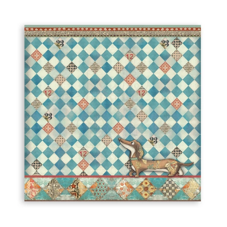 Zestaw papierów jednostronnych do scrapbookingu 20x20 Furry Friends 22 arkusze SBBSXB18 Stamperia