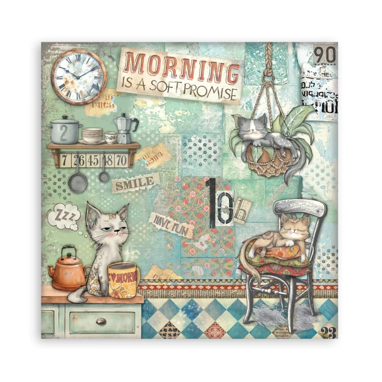 Zestaw papierów jednostronnych do scrapbookingu 20x20 Furry Friends 22 arkusze SBBSXB18 Stamperia
