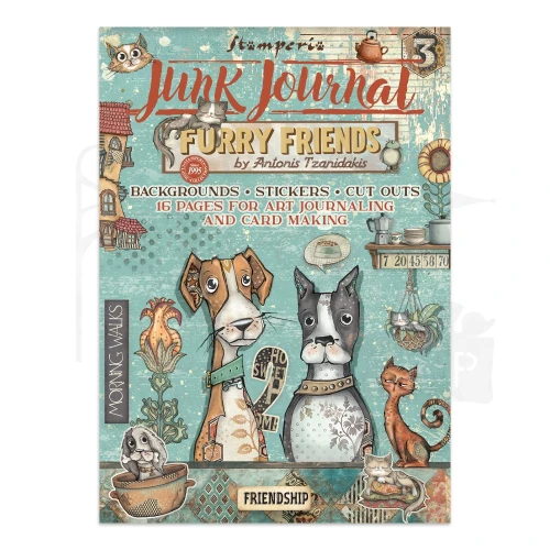 Junk Journal Furry Friends SBJK07 Stamperia