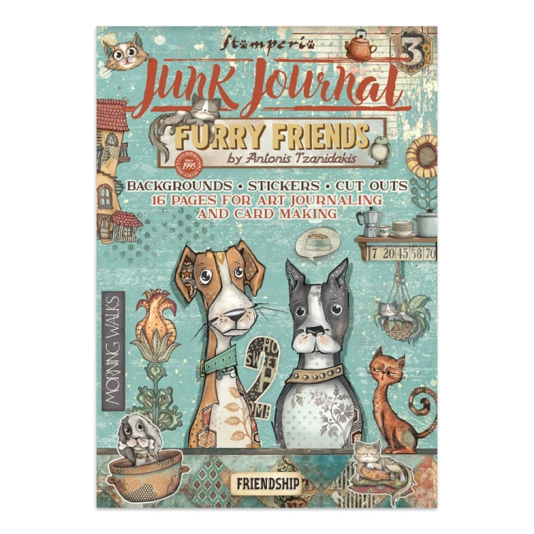 Junk Journal Furry Friends SBJK07 Stamperia