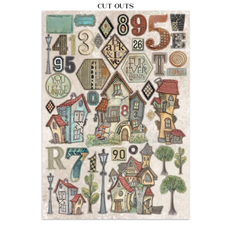 Junk Journal Furry Friends SBJK07 Stamperia