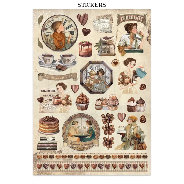 Junk Journal Coffe &amp; Chocolate SBJK06 Stamperia