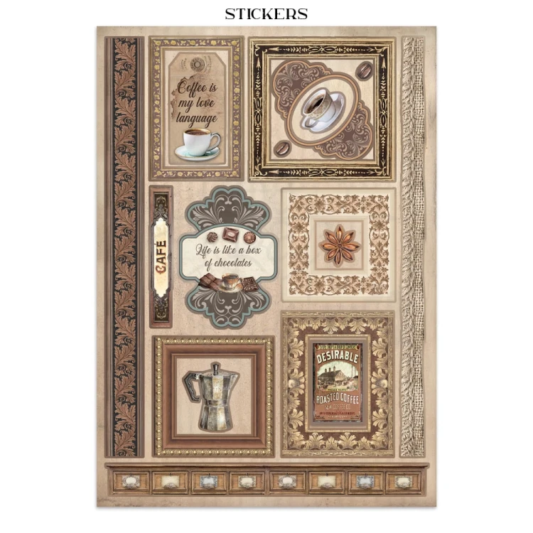 Junk Journal Coffe &amp; Chocolate SBJK06 Stamperia