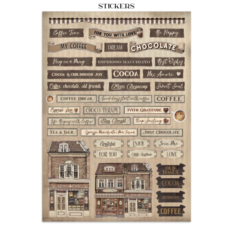Junk Journal Coffe &amp; Chocolate SBJK06 Stamperia