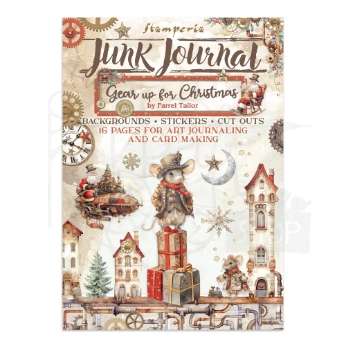 Junk Journal Gear Up For Christmas SBJK10 Stamperia
