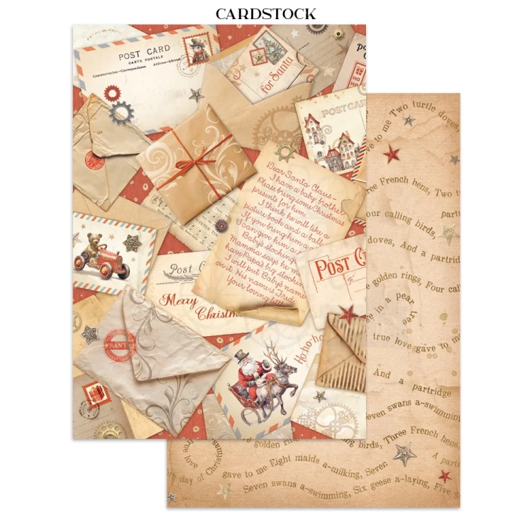 Junk Journal Gear Up For Christmas SBJK10 Stamperia