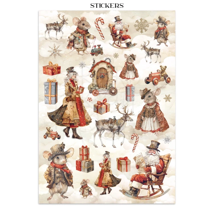 Junk Journal Gear Up For Christmas SBJK10 Stamperia