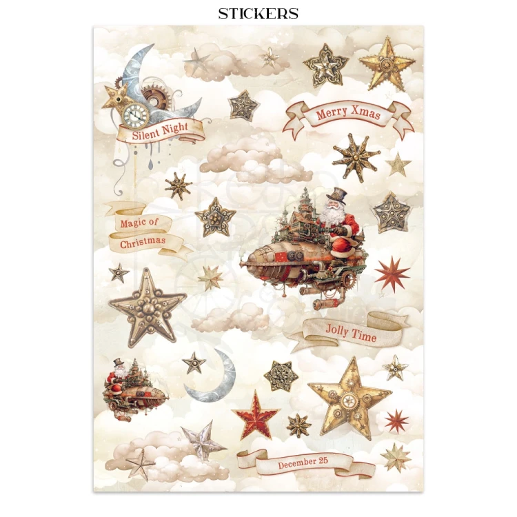 Junk Journal Gear Up For Christmas SBJK10 Stamperia