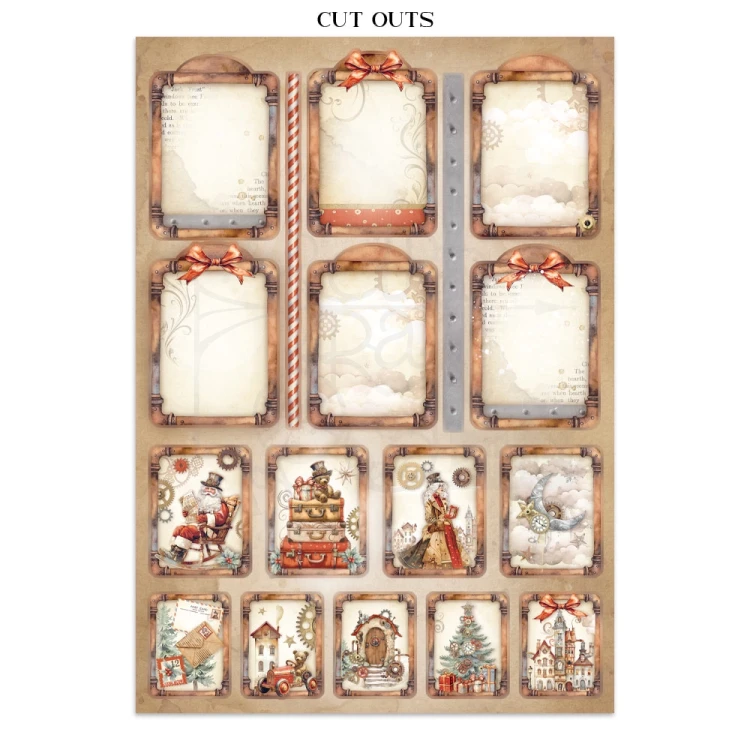 Junk Journal Gear Up For Christmas SBJK10 Stamperia