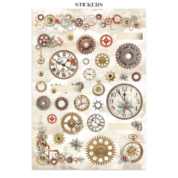 Junk Journal Gear Up For Christmas SBJK10 Stamperia