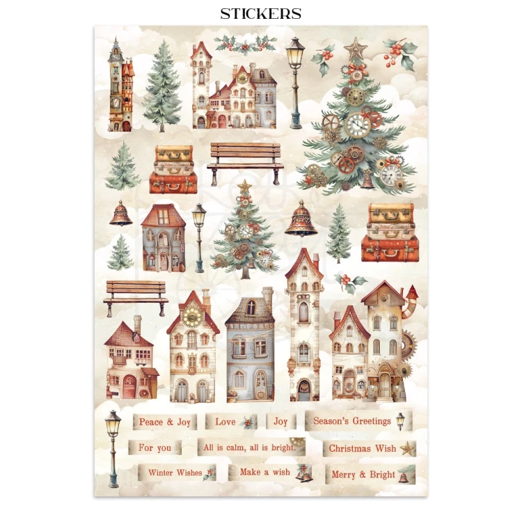 Junk Journal Gear Up For Christmas SBJK10 Stamperia