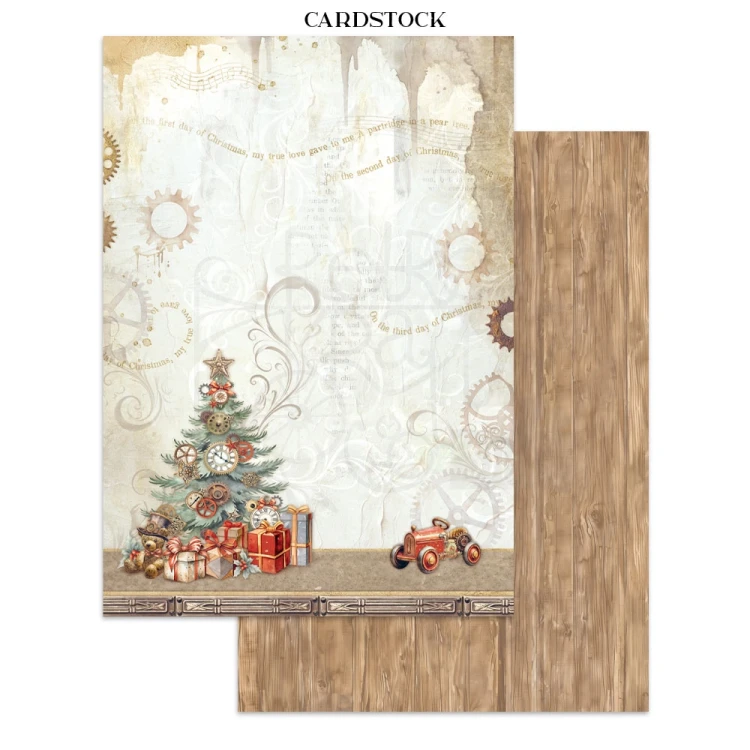 Junk Journal Gear Up For Christmas SBJK10 Stamperia