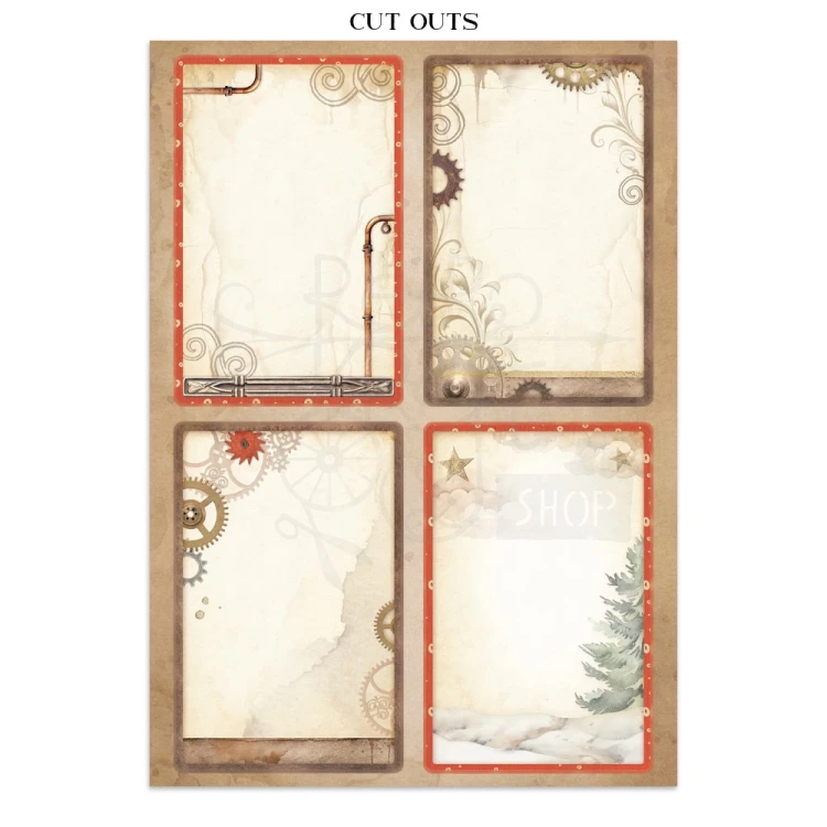 Junk Journal Gear Up For Christmas SBJK10 Stamperia