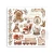 Rub-on transfer 15.5x15.15cm Gear Up For Christmas 6 arkuszy DFLRBX03 Stamperia