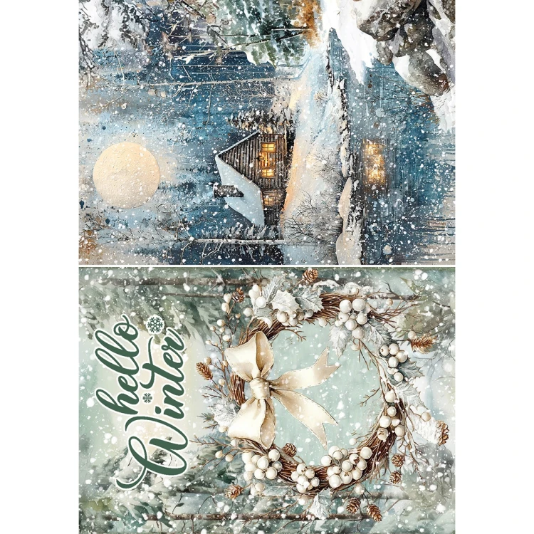 Zestaw papierów ryżowych A5 Forest Tales 8 arkuszy CBRS024 Ciao Bella