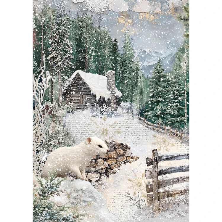 Zestaw papierów ryżowych A5 Forest Tales 8 arkuszy CBRS024 Ciao Bella
