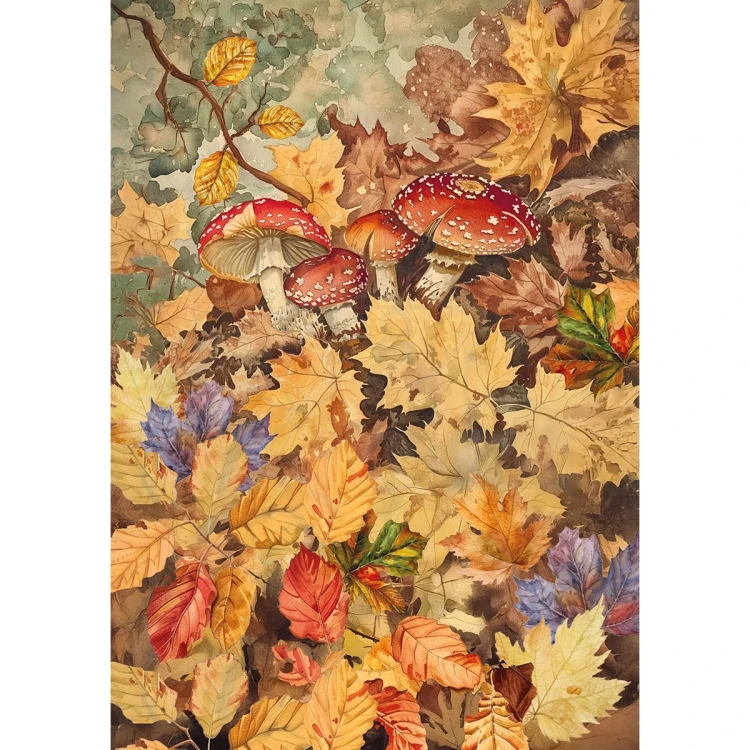 Zestaw papierów ryżowych A5 Hello Fall 8 arkuszy CBRS019 Ciao Bella