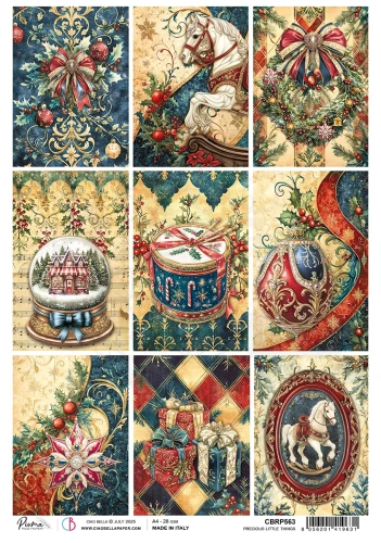 Papier ryżowy do decoupage A4 Toy Shop Precious Little Things CBRP563 Ciao Bella