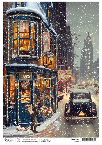 Papier ryżowy do decoupage A4 Toy Shop CBRP560 Ciao Bella