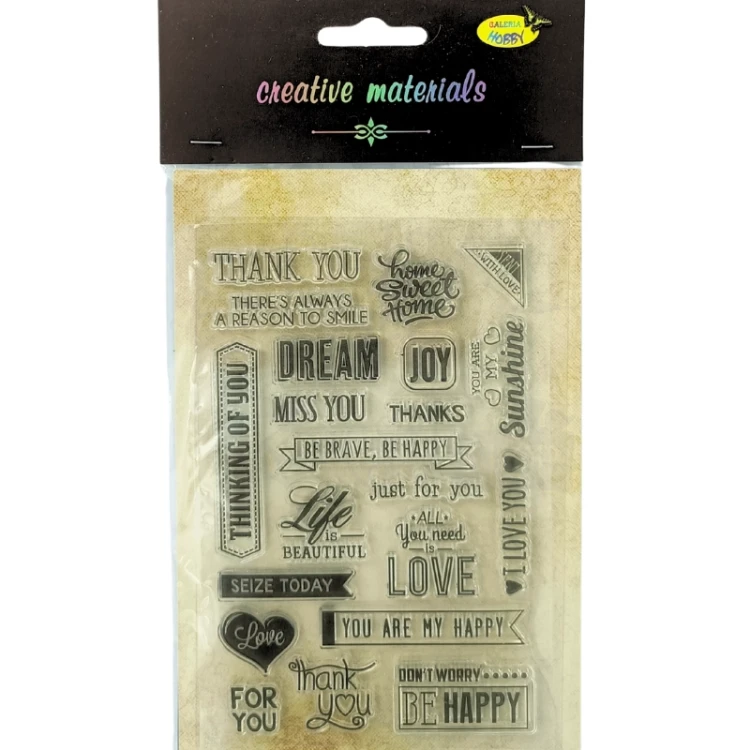 Stempel akrylowy Napisy angielskie SK-11161 Galeria Hobby