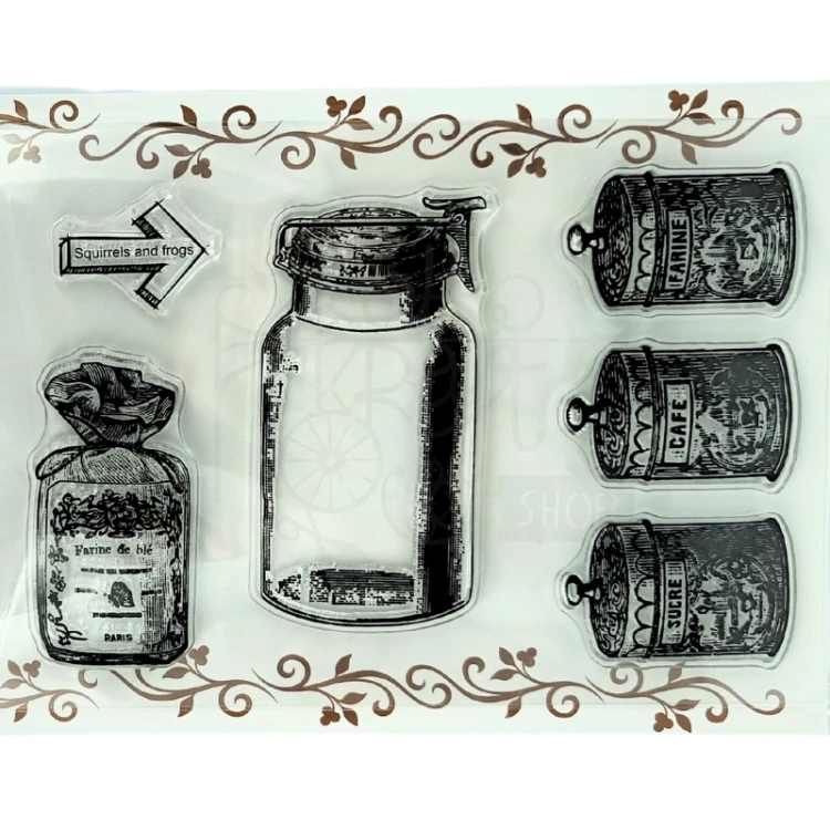 Stempel akrylowy Butelki vintage SK-11204 Galeria Hobby